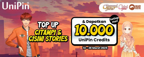 Top Up Game Ikan Asin & Raih Cashback 10.000 UniPin Credits Setiap Hari